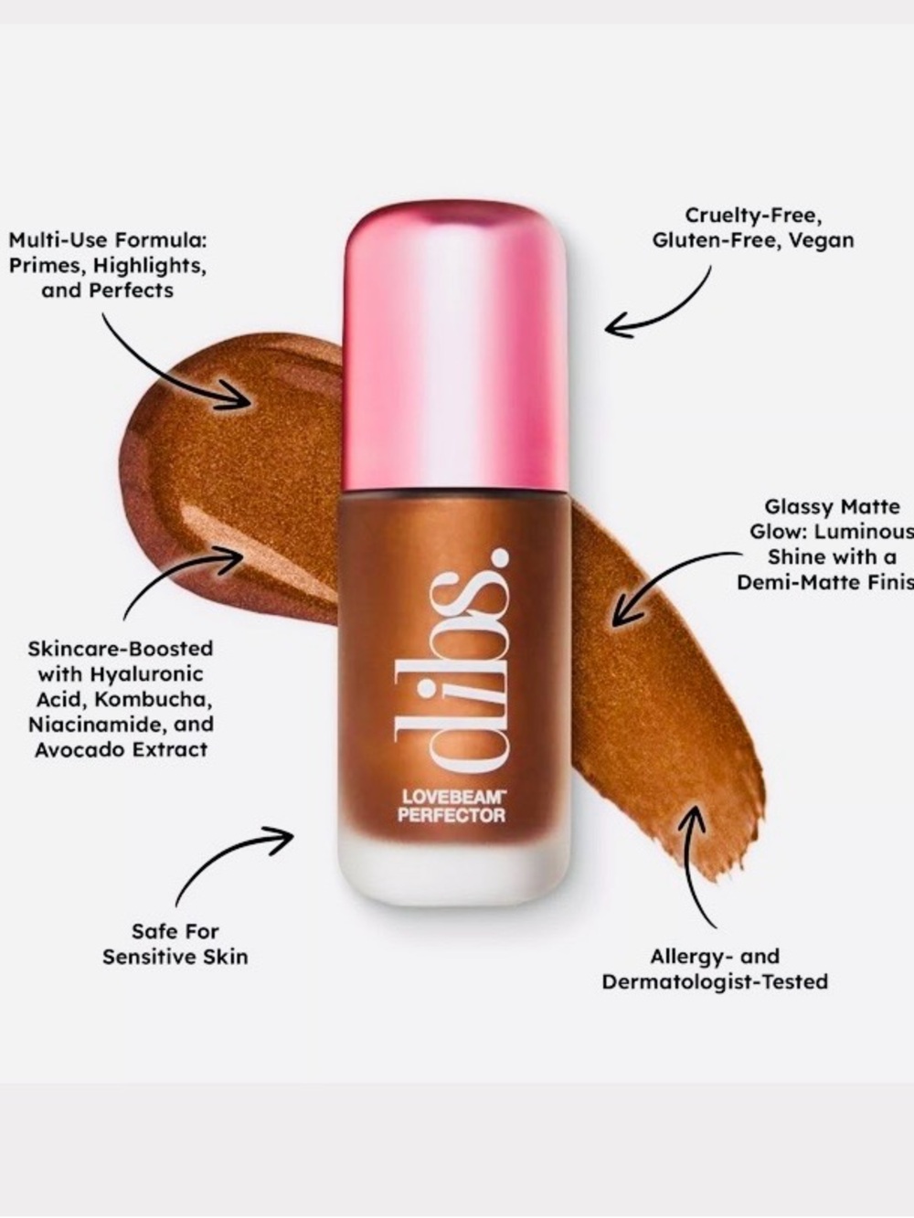 LoveBeam Glowing + Blurring Skin Perfector in shade No.4 For Play— Warm Tan